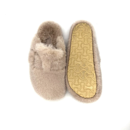 Women Real Mink Fur Shoes