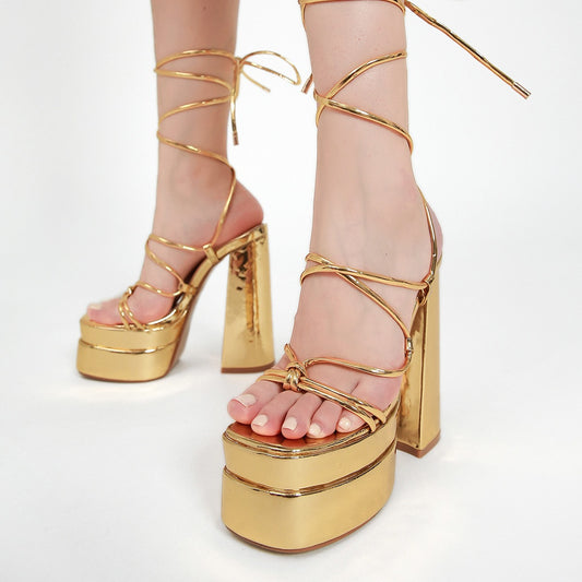 Ankle-Strap Women Sandals High Heels Women