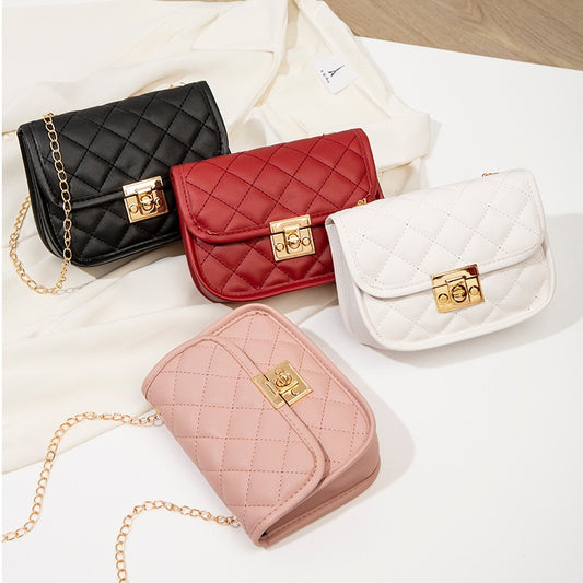 New Embroidered Bag Ladies Bags Trendy Womens Bag Womens Small Square Bag Fashion Chain Bag